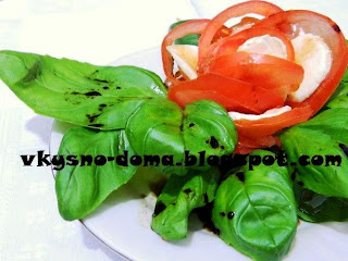 Салат Капрезе.Итальянская кухня.