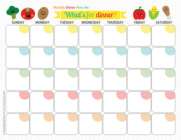 It's just a graphic of Exceptional Printable Monthly Menu Planner It's just a photo of Exceptional Printable Monthly Menu Planner