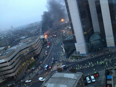 Helikopter crash Londen Helikopter crash Londen