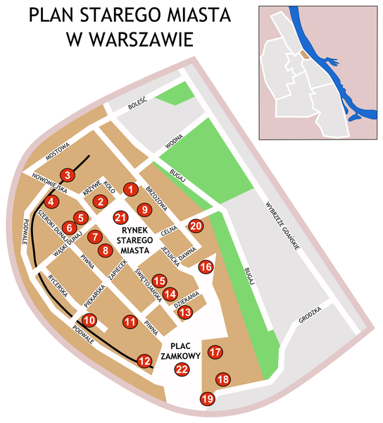 voyages mes Stare Miasto Warszawa