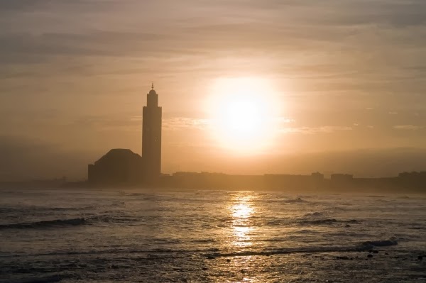 Sunshine on mosque Hassan II in Casablanca, Morocco by Milamber's portfolio, on Flickr Maroko