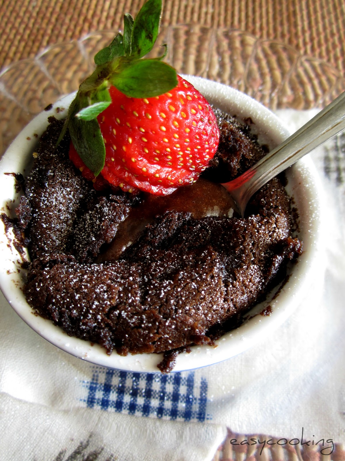 Easycooking Eggless Molten Chocolate Lava Cake