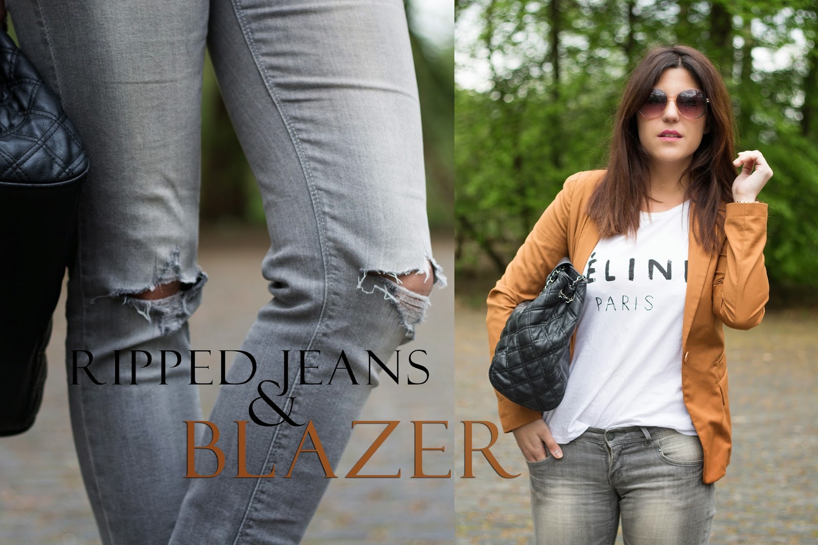 Ripped Jeans & Blazer Fashion Avenue