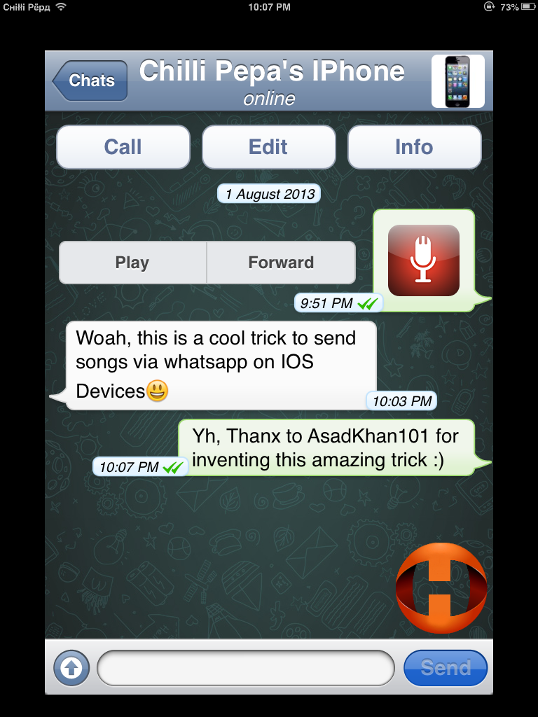 How 2s How To Send Songs Through Whatsapp on iPhone/iPod/iPad