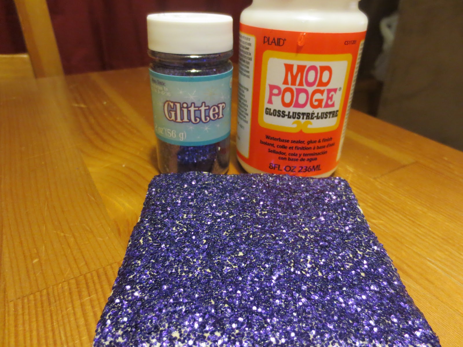 DIY Glitter coasters 4 Hats and Frugal
