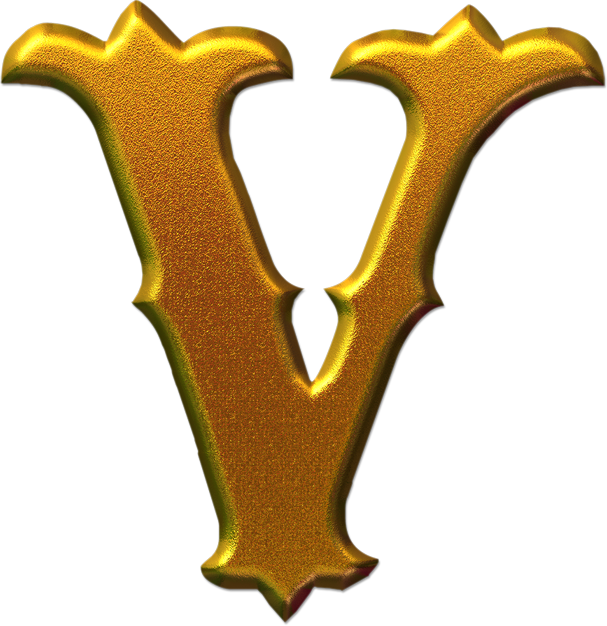 Alfabeto Decorativo: Alfabeto - Romano - PNG - Letras Maiúsculas.