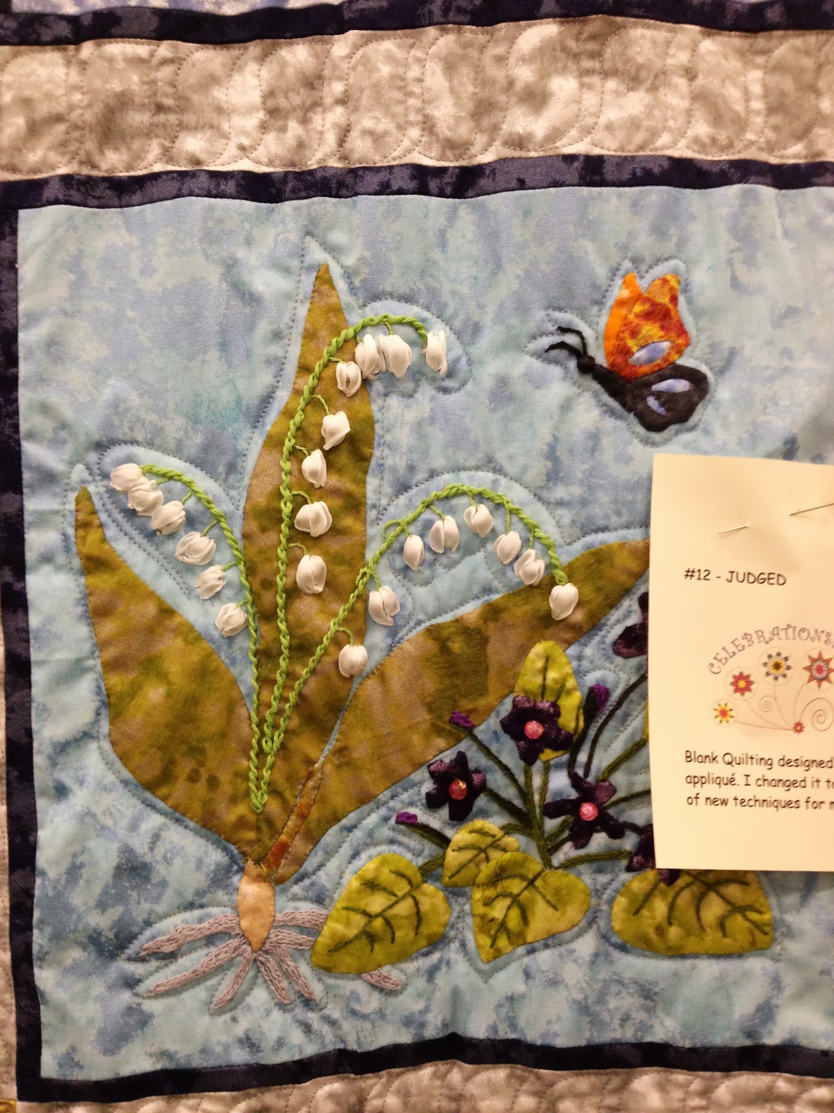 Adirondack Urban Wings Falls Quilt Guild Show the applique quilts