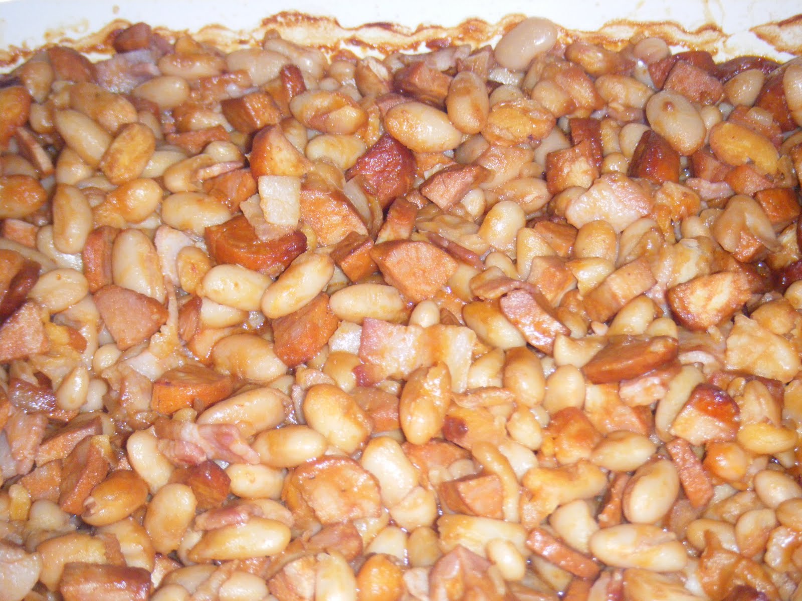 Portuguese Baked Beans/ Feijao Assado