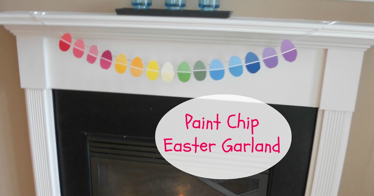 Paint Chip Easter Garland