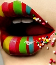 Cute Colorful Candy Lip Makeup