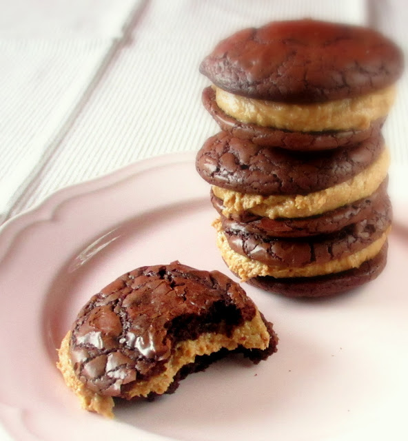Me And My Sweets Brownie Cookies with Peanut Butter Frosting