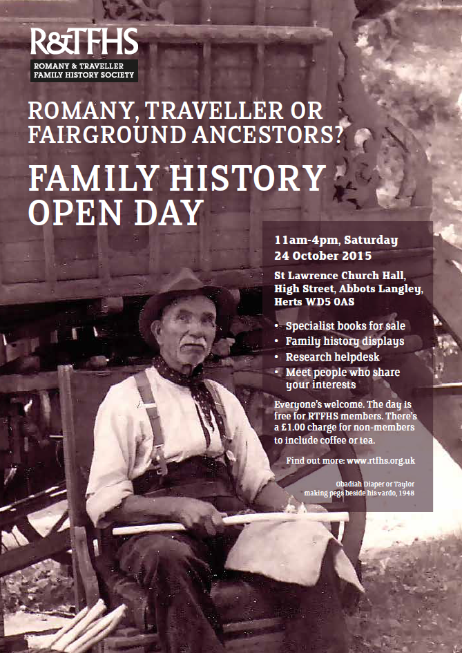 the genes blog romany and traveller family history society open day family history books for sale
