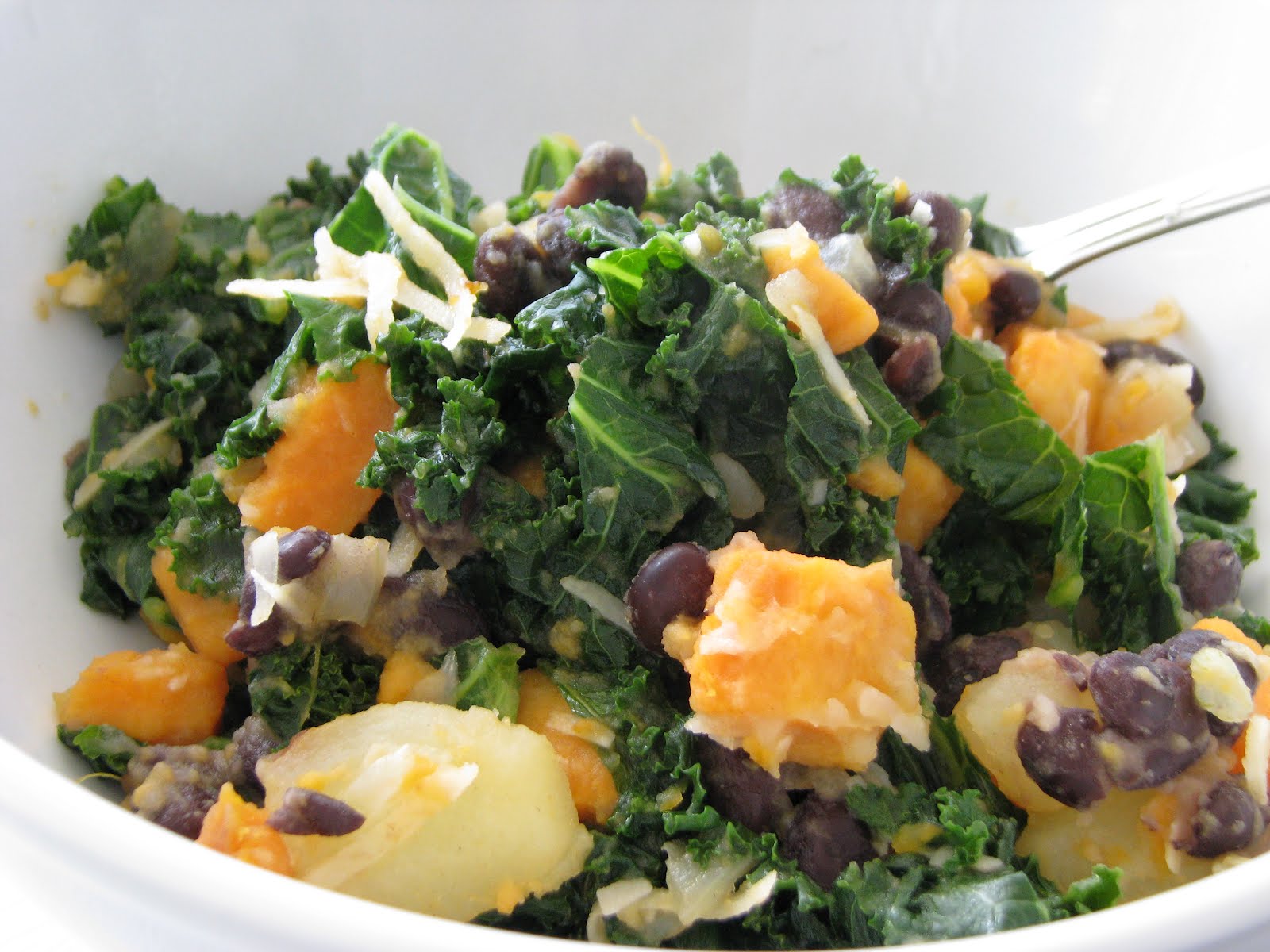 Sri Lankan Kale with Black Beans and Sweet Potatoes Super Veggie Mom