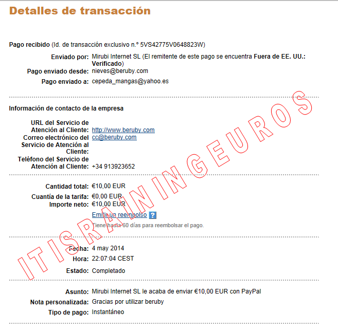 15º Pago Beruby 10 euros 15%C2%BA+Beruby1+2014-05-04