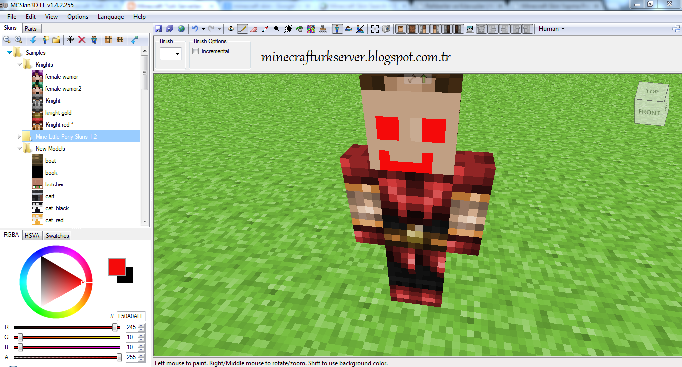 Minecraft Türk Serverları Minecraft Skin Yapma Proğramı MCSkin3D