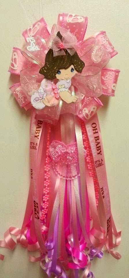 Adriana S Creations Girl Theme Baby Shower Corsages