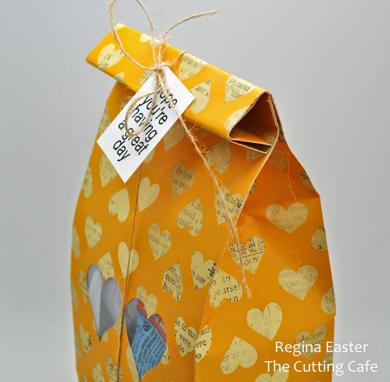 Hand to Paper PRETTY LUNCH BAGS FROM THE CAFE