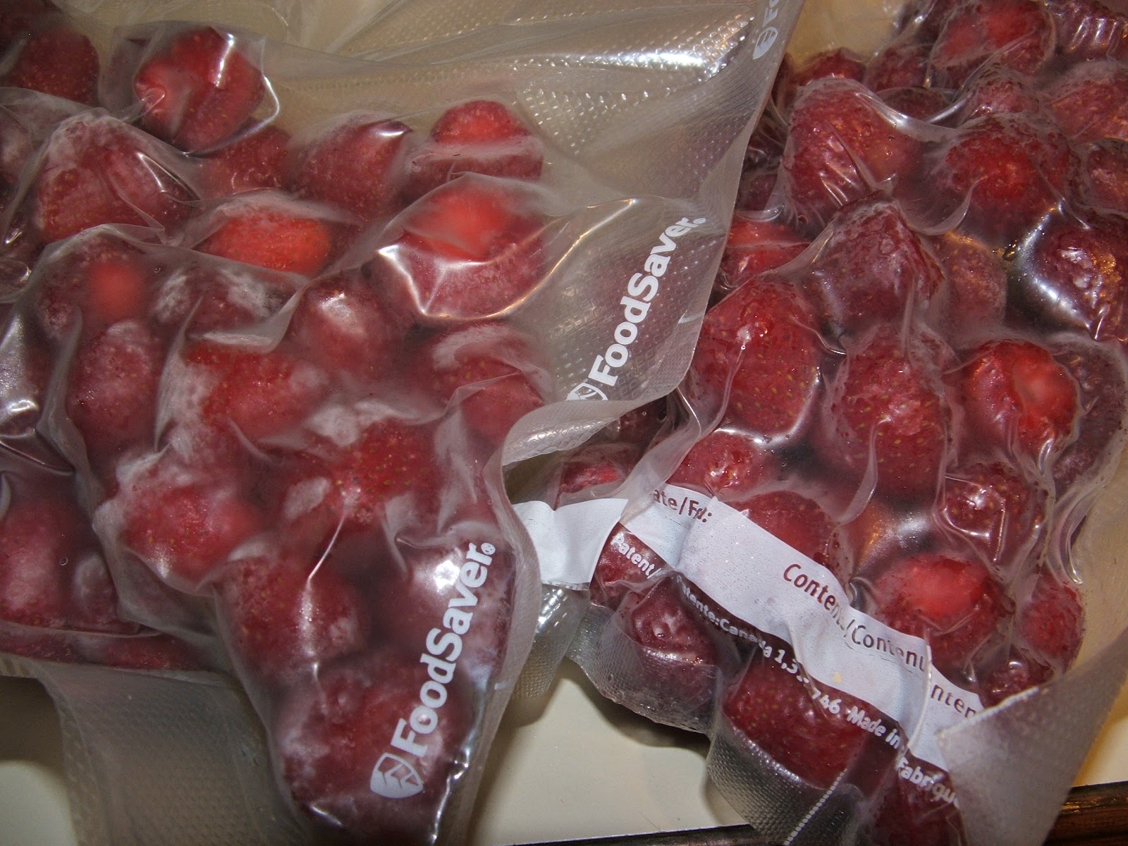 God's Growing Garden Freezing Fresh Strawberries