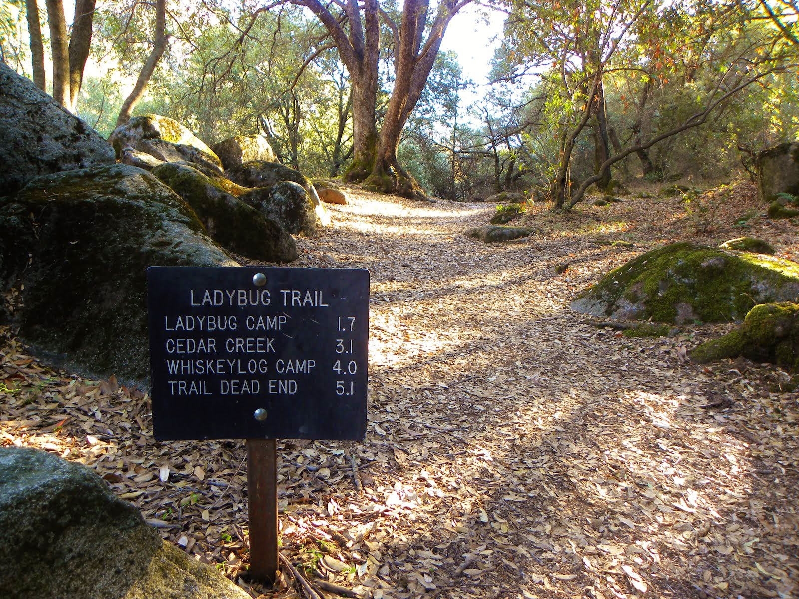 Trail Sign .. South Fork of the Kaweah River