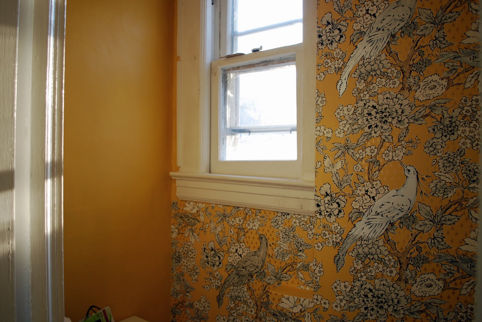 In the Little Yellow House: Half Bath Wallpaper