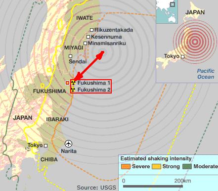 Japan+earthquake+epicenter+2011