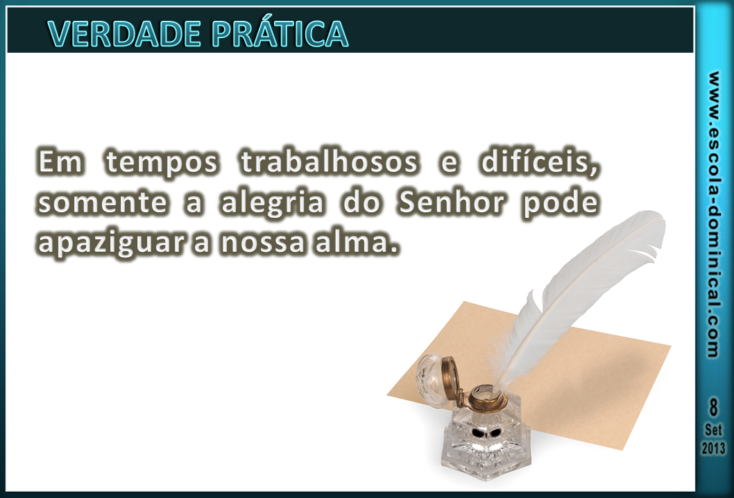 VÍDEOS E SLIDES LIÇÃO 10 A ALEGRIA DO SALVO EM CRISTO ESCOLA BÍBLICA