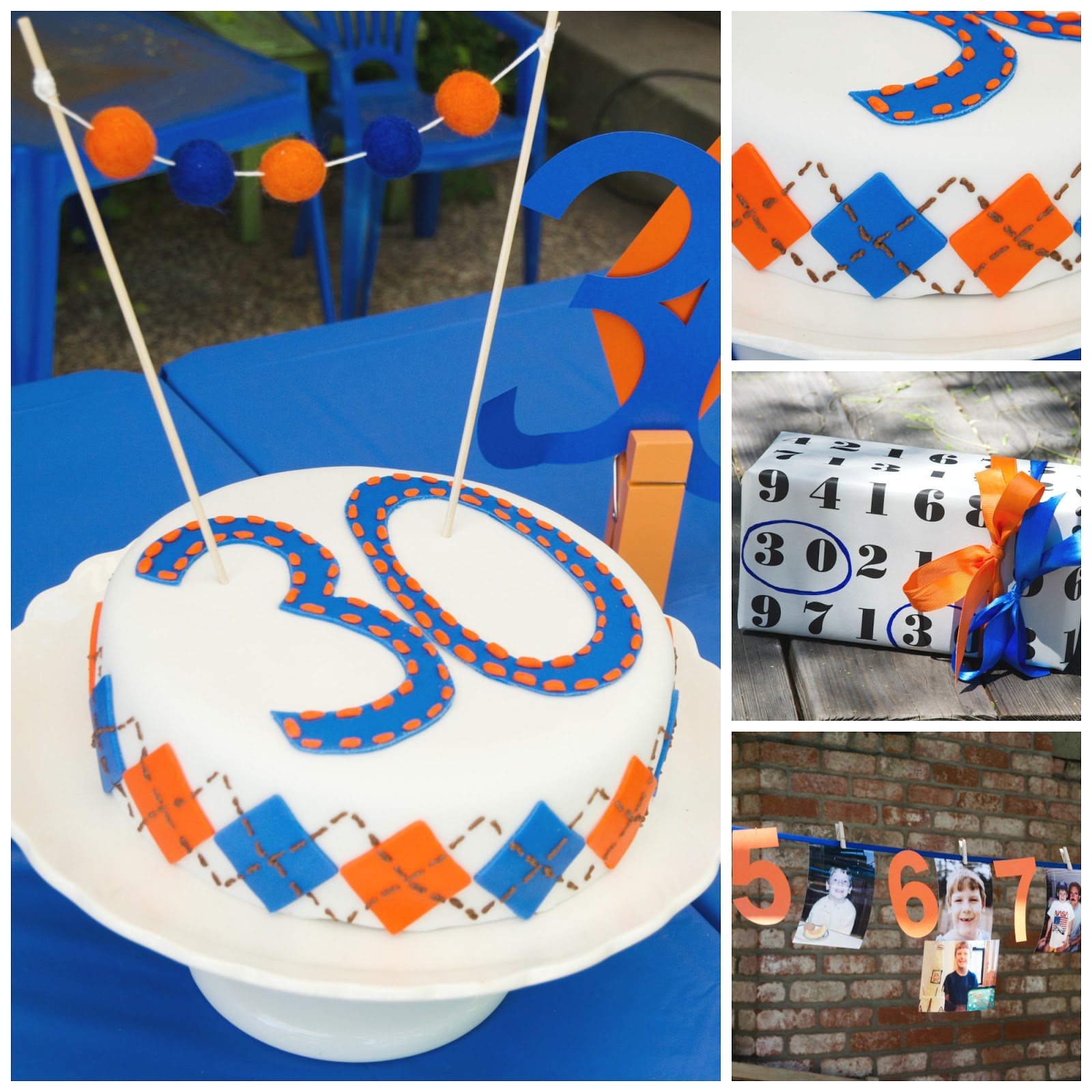 these little loves a diy argyle 30th birthday surprise