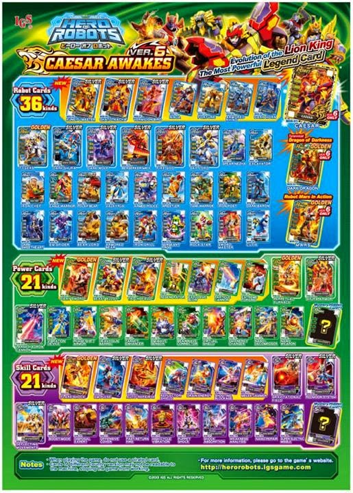6 cards