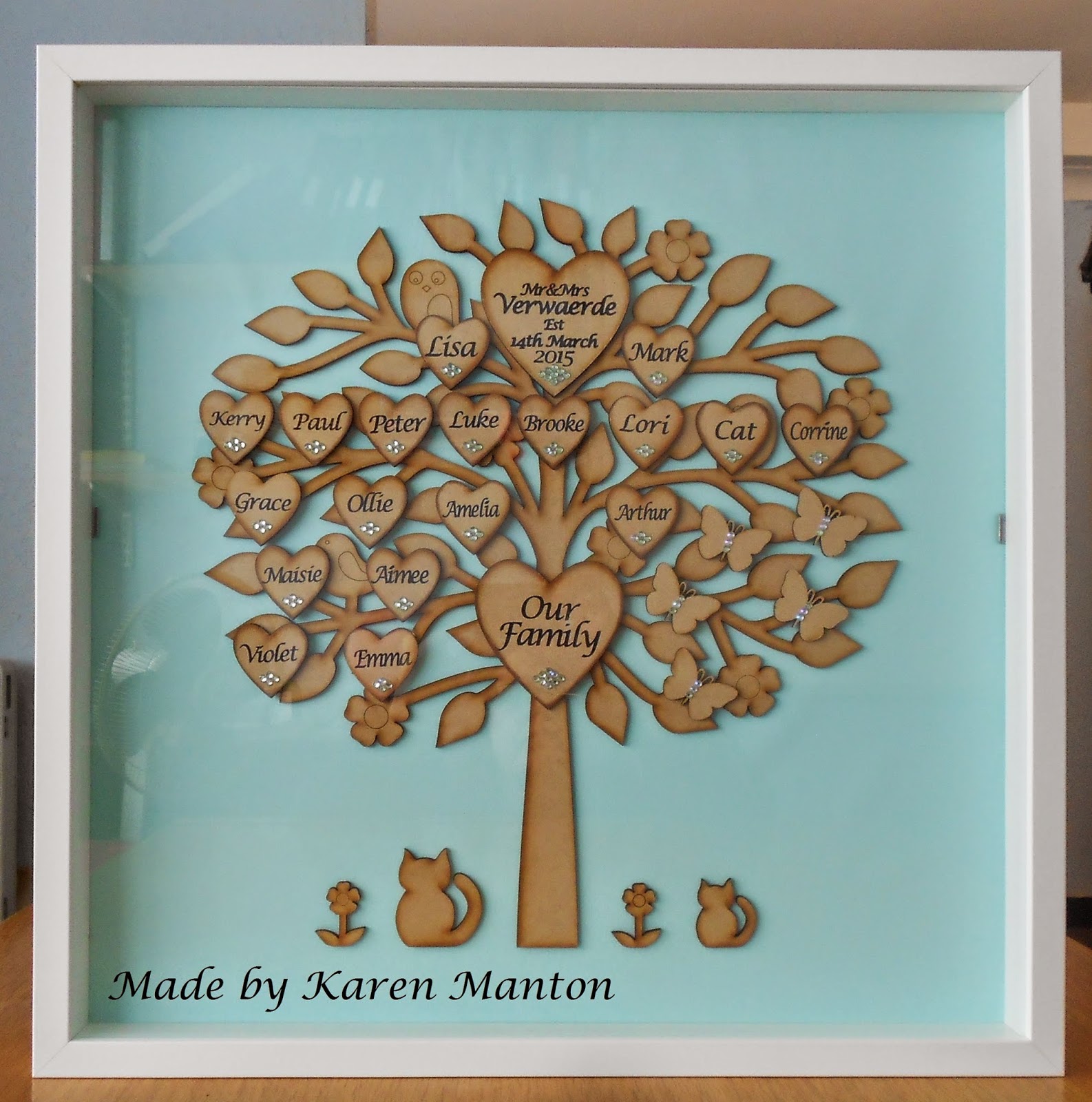 Glue Glitter and an Idea Large Family Tree Silhouette Cameo