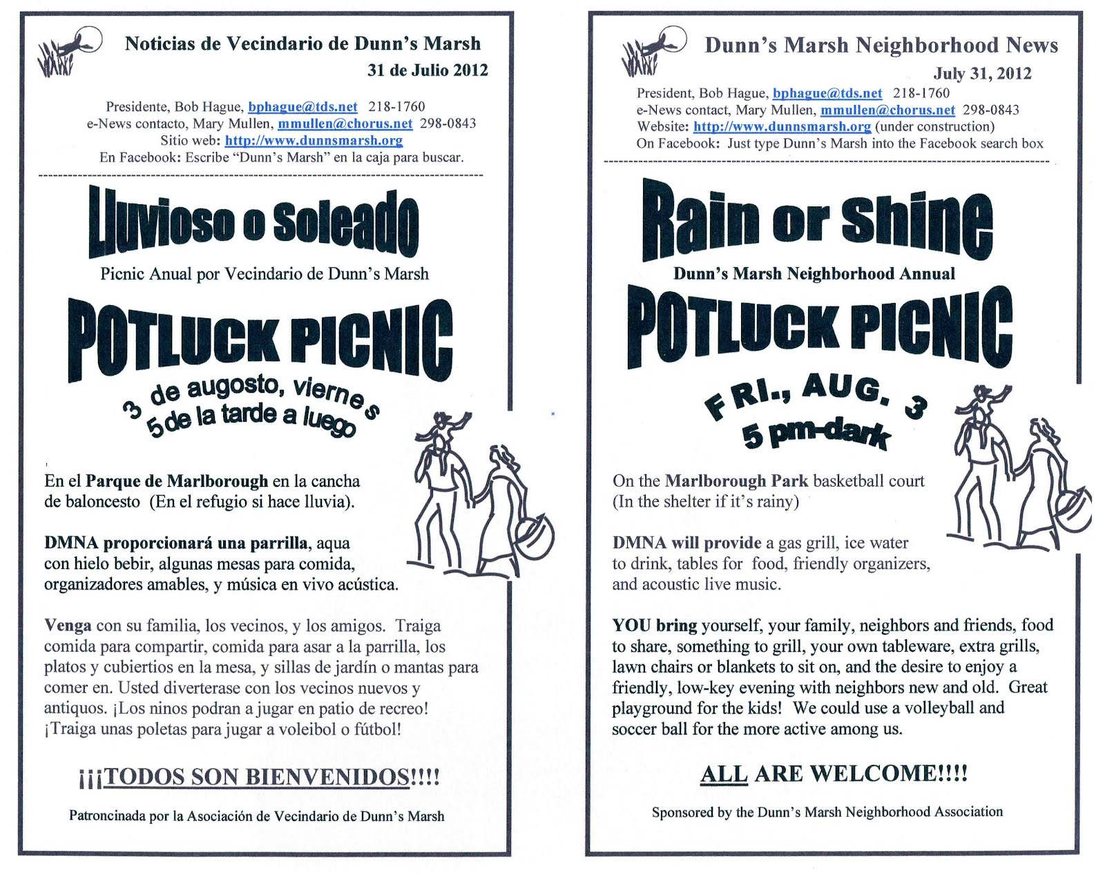 Dunn S Marsh Neighborhood Association July 2012