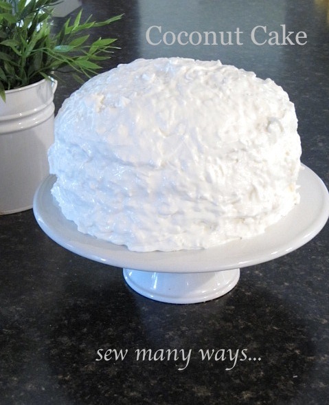 Sew Many Ways 3 Day Coconut Cake Recipe
