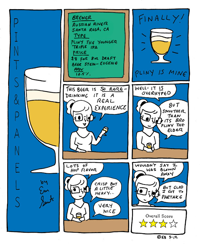 Pints and Panels Russian River Pliny the Younger IPA reviewed!