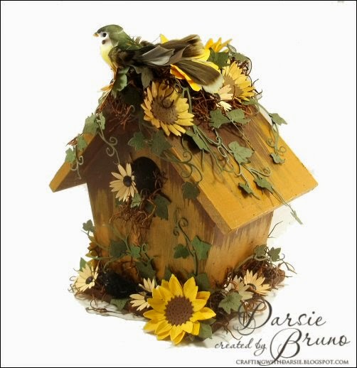 Crafting with Darsie Sunflower Birdhouse...