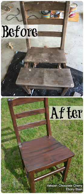 How to update an old wooden chair. How to update an old wooden chair.