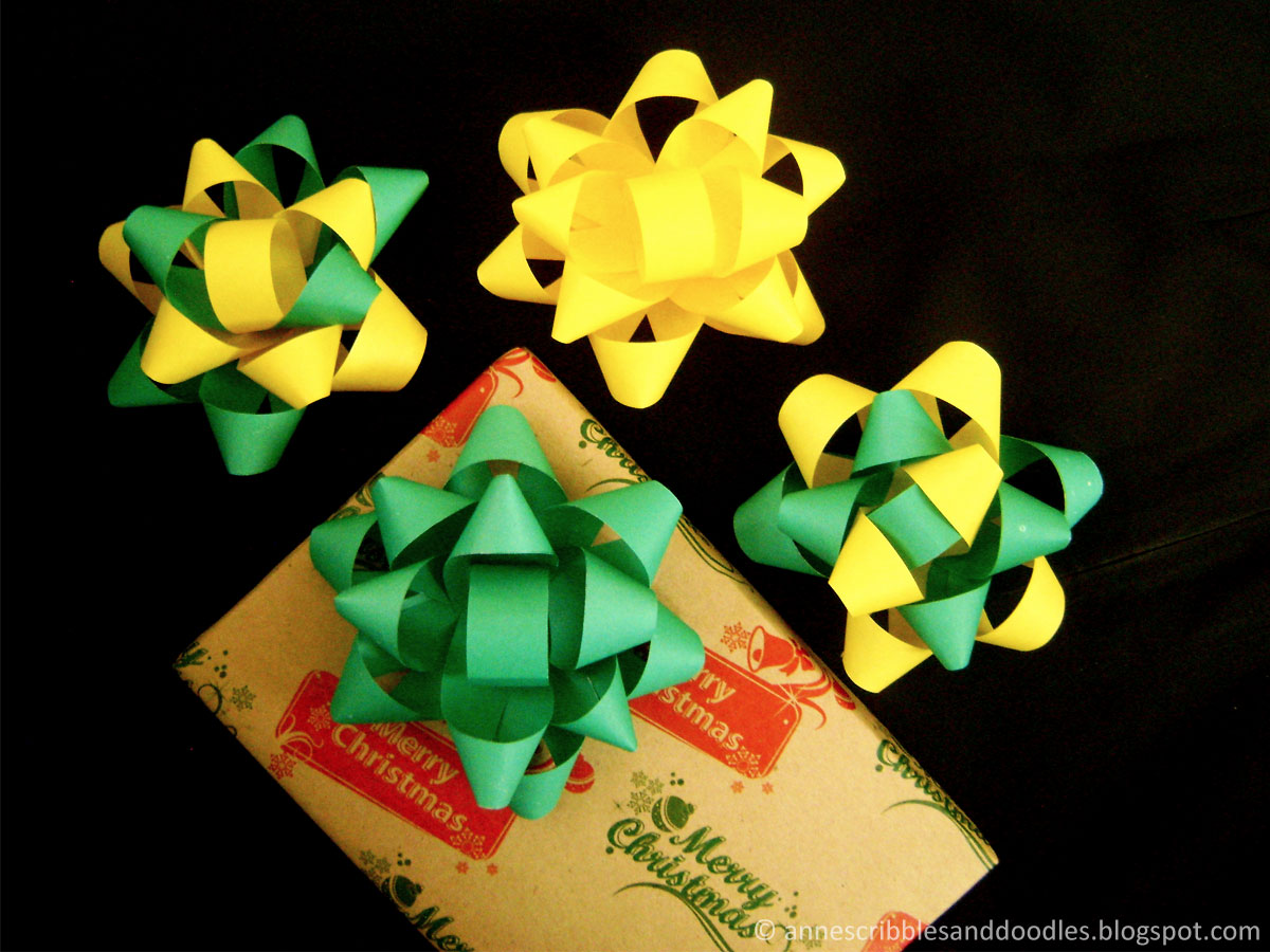 DIY Paper Gift Bow Tutorial