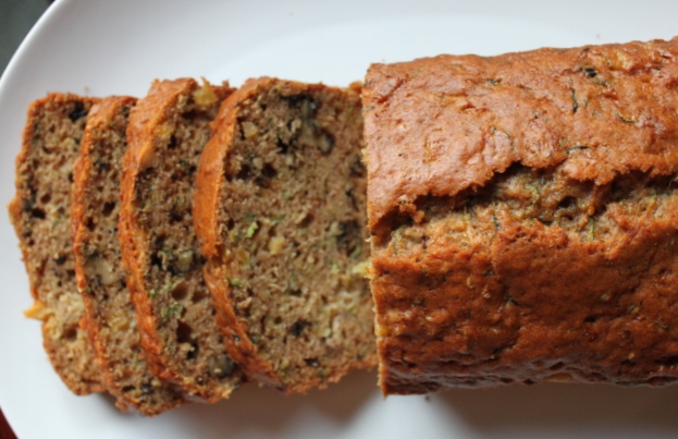 Rhubarb and Venison: Zucchini Bread with Pineapple