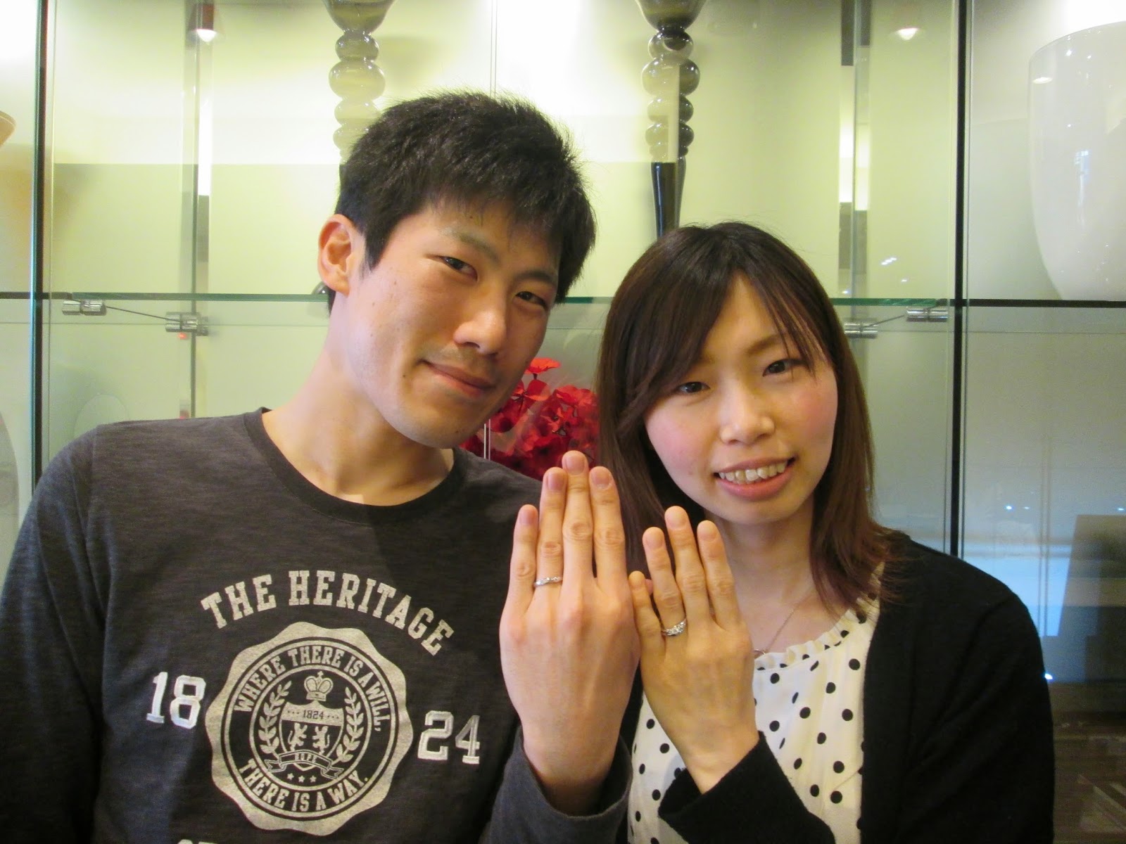 Bijoupiko熊本店スタッフブログ 結婚指輪 婚約指輪 マリッジリング エンゲージリング 幸せカップル A I 様 Y I 様 トリニティ カクテル 口コミで人気のブライダル専門店