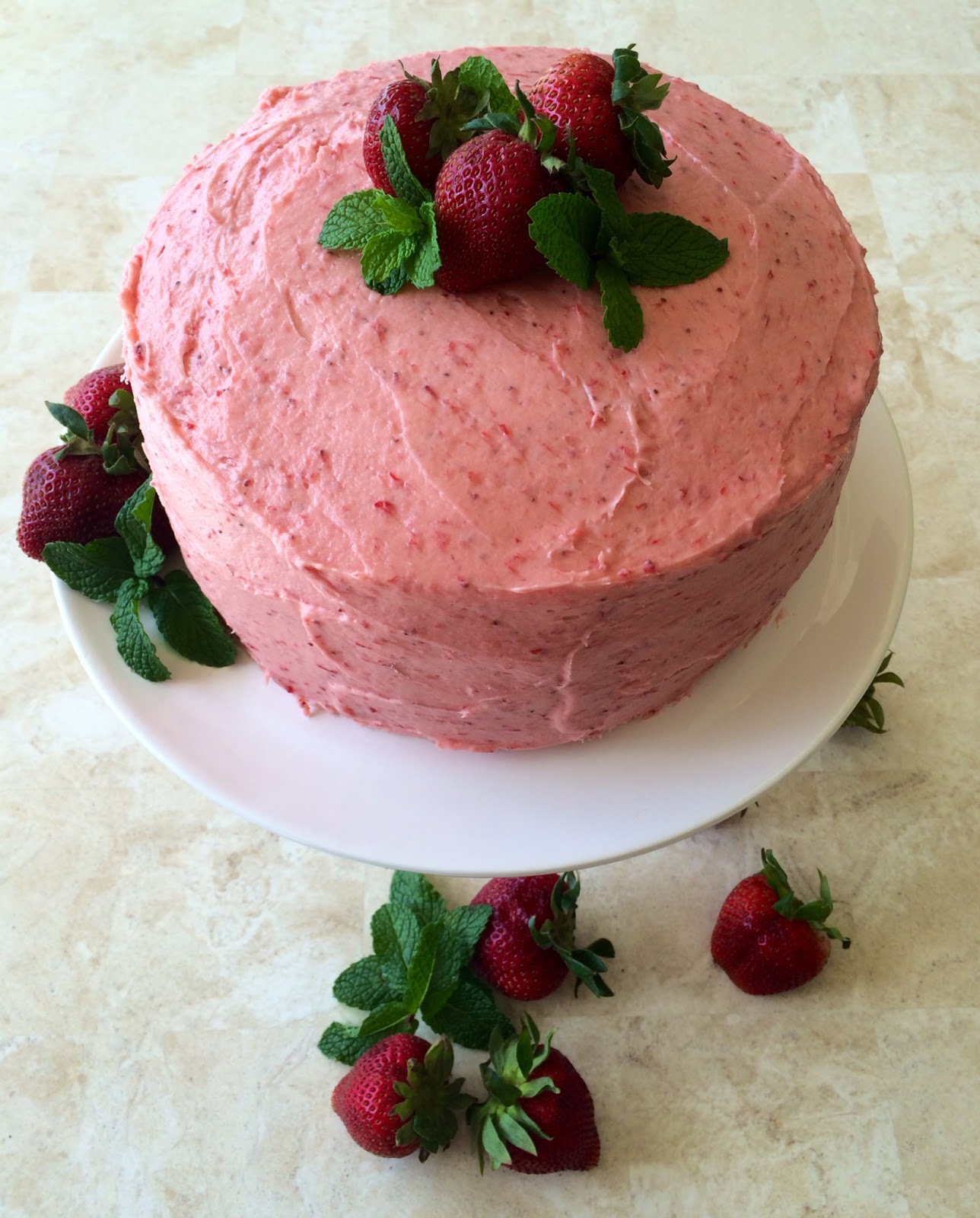 The Preppy Hostess Strawberry Lemonade Layer Cake