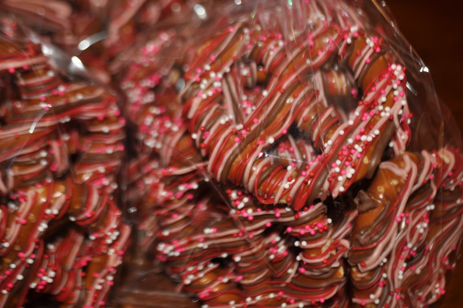 Iced by Amy Anniversary Chocolate Drizzled Pretzels
