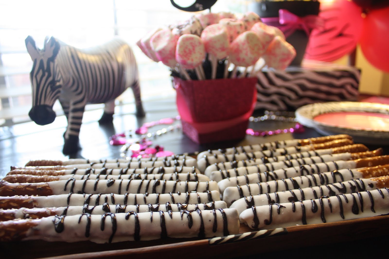 His Cherished Ones Julia's Pink Zebra Party a long picture post