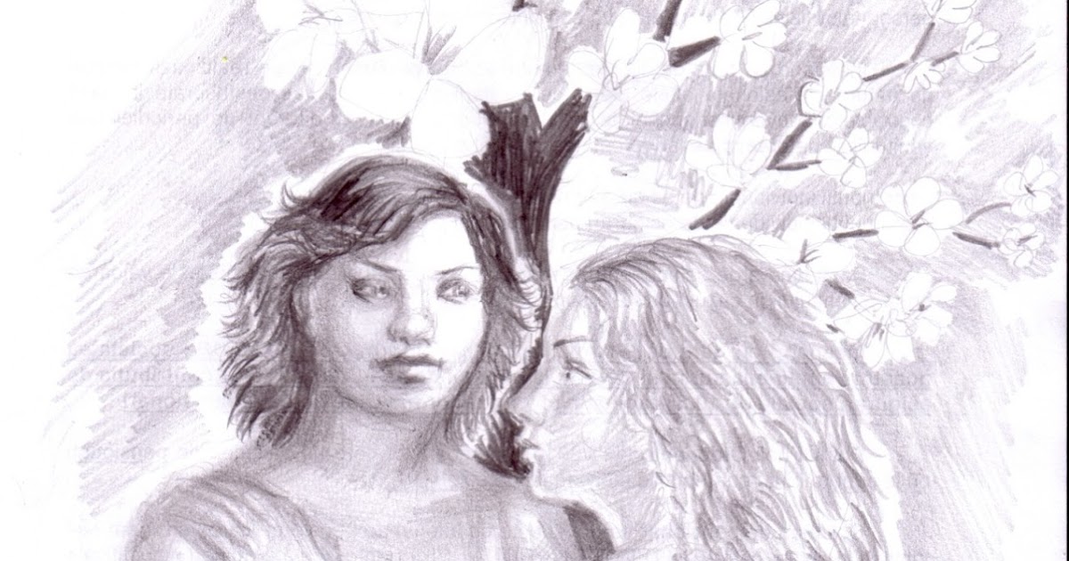 Grafica Si Pictura De Corina Chirila Un Copac Cu Flori Albe Si Un Vis Frumos De Iubire