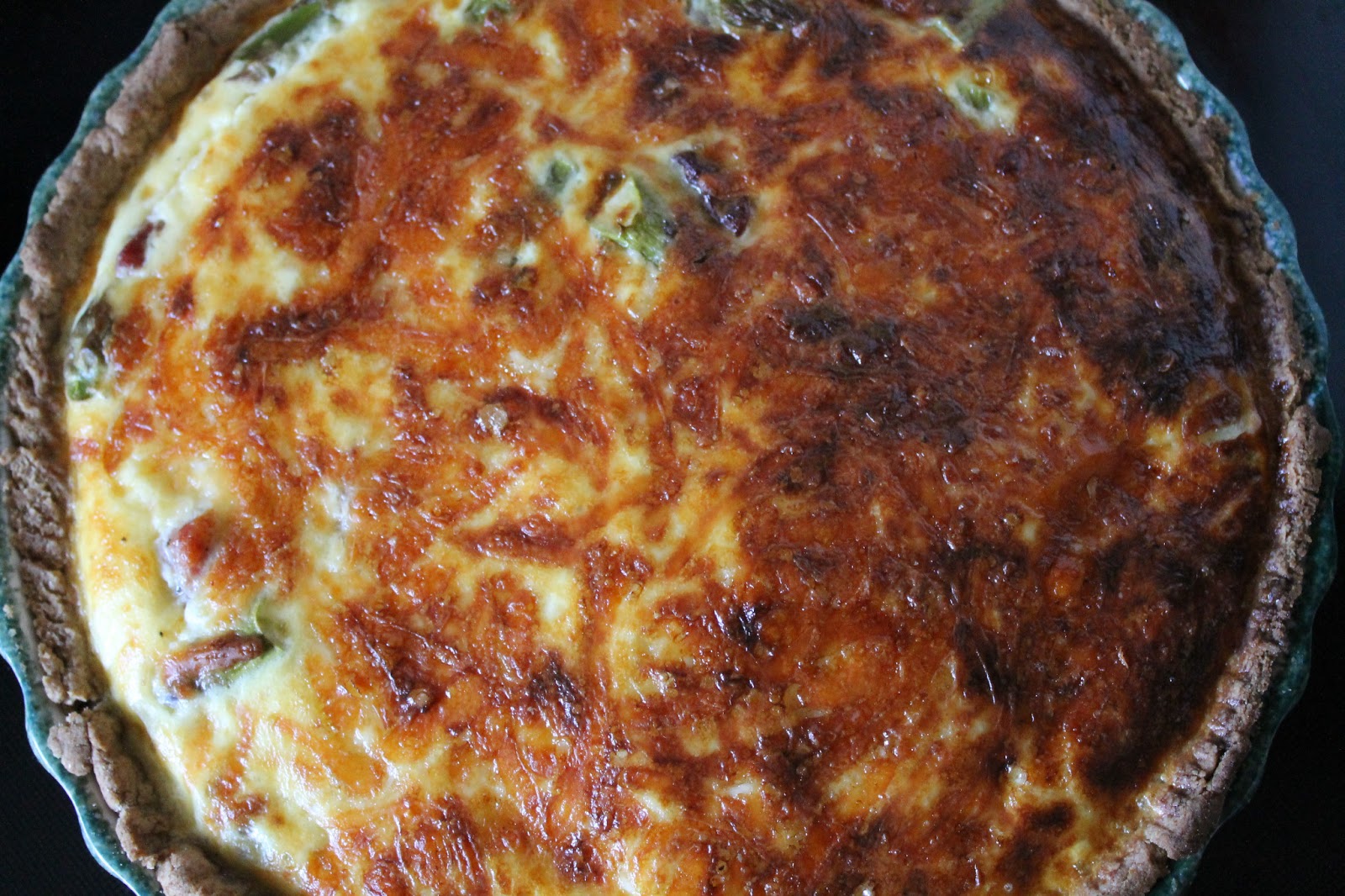 JibberJabberUK Asparagus and Bacon Quiche