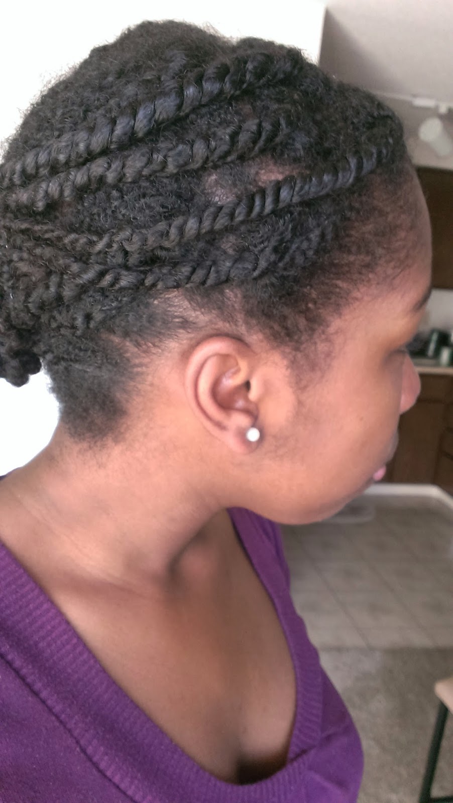 Natural Hair Two Strand Twists Using Flax Seed Gel Classycurlies