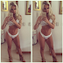 Veridiana Freitas sensualiza de lingerie em frente ao espelho