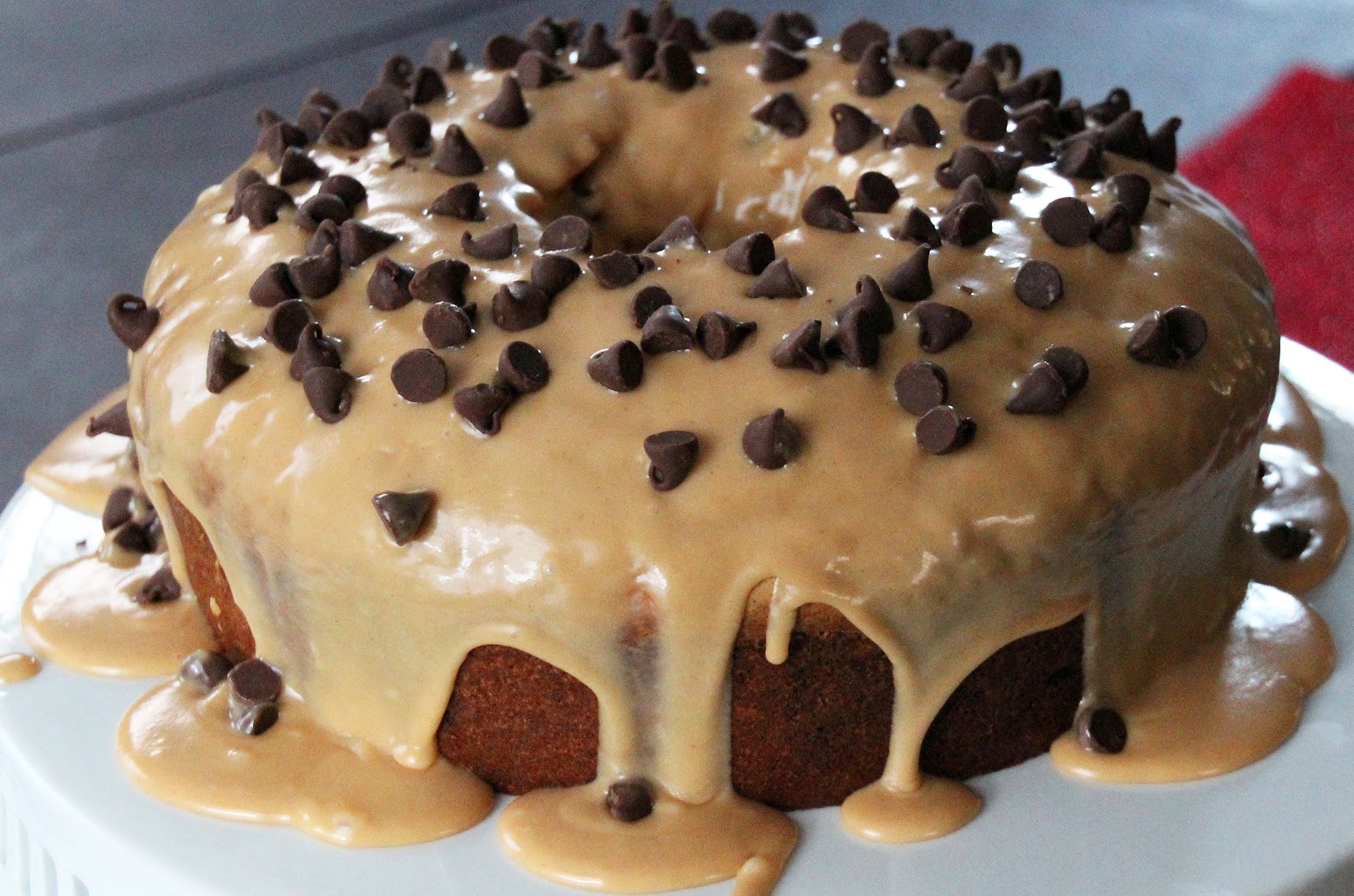 Life Is Sweets Peanut Butter Chocolate Chip Pound Cake with Peanut