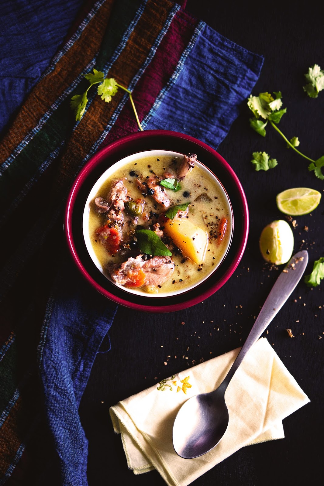 Kerala Style Chicken Stew with Coconut Milk
