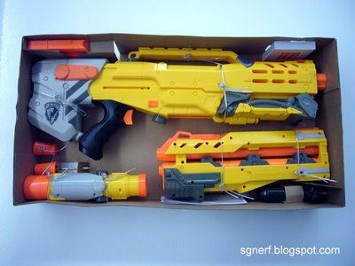 pistola nerf amarilla