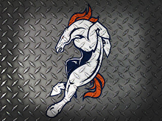 Broncos Horse Logo on Metal HD Wallpaper
