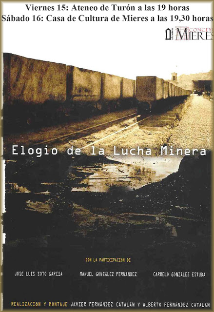 Cartel Elogio de la Lucha Minera