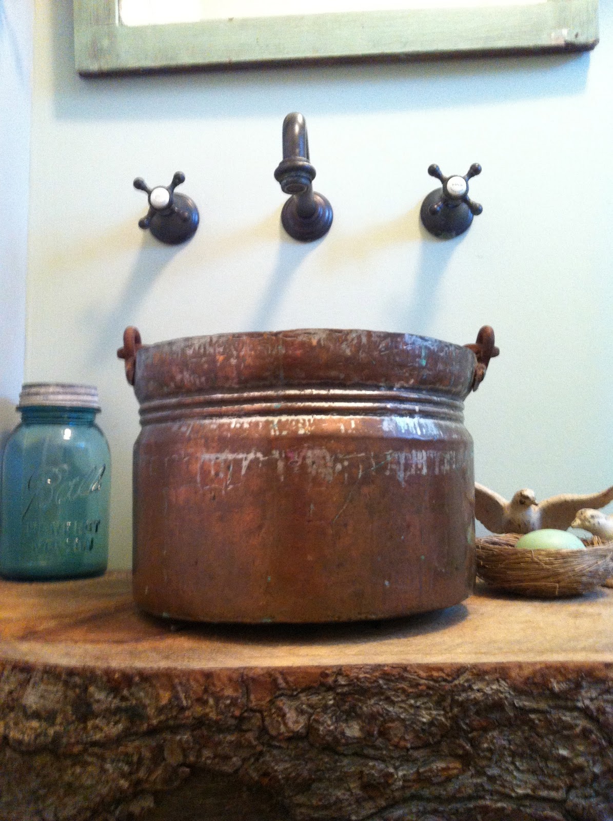 Diy Easy Peasy Copper Bucket Vessel Sink Tobi